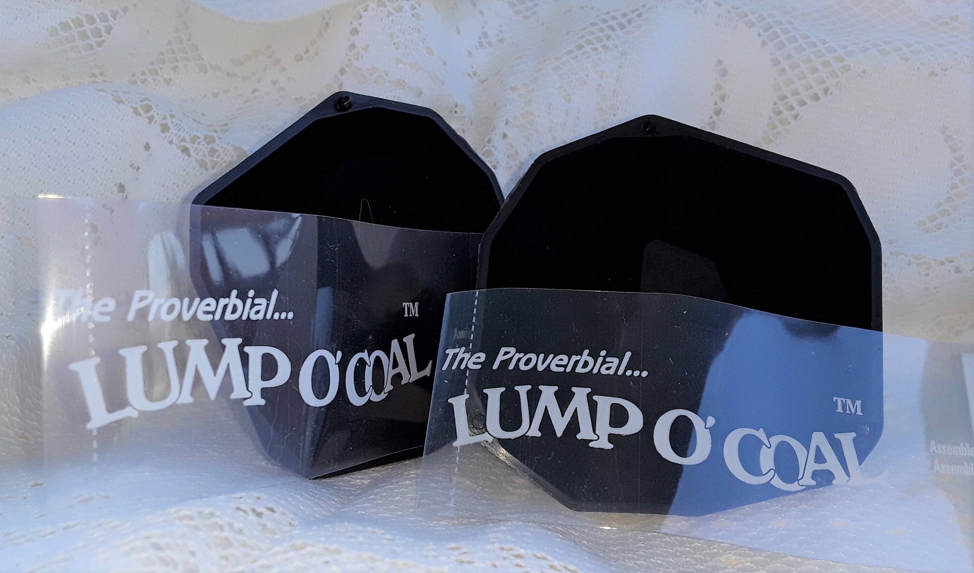 Lump O' Coal Container with Shrink TM label - The Proverbial Lump O' Coal TM